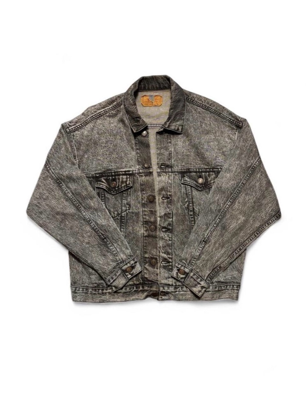 Levi's 1988 Silver Tab Made in USA Type 3 Denim Trucker Jacket Acid Wash Men's